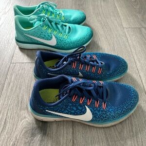 Nike Women’s Teal and Navy Running Shoes